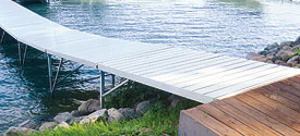 Sectionl Dock - Each Section ramps up or down!